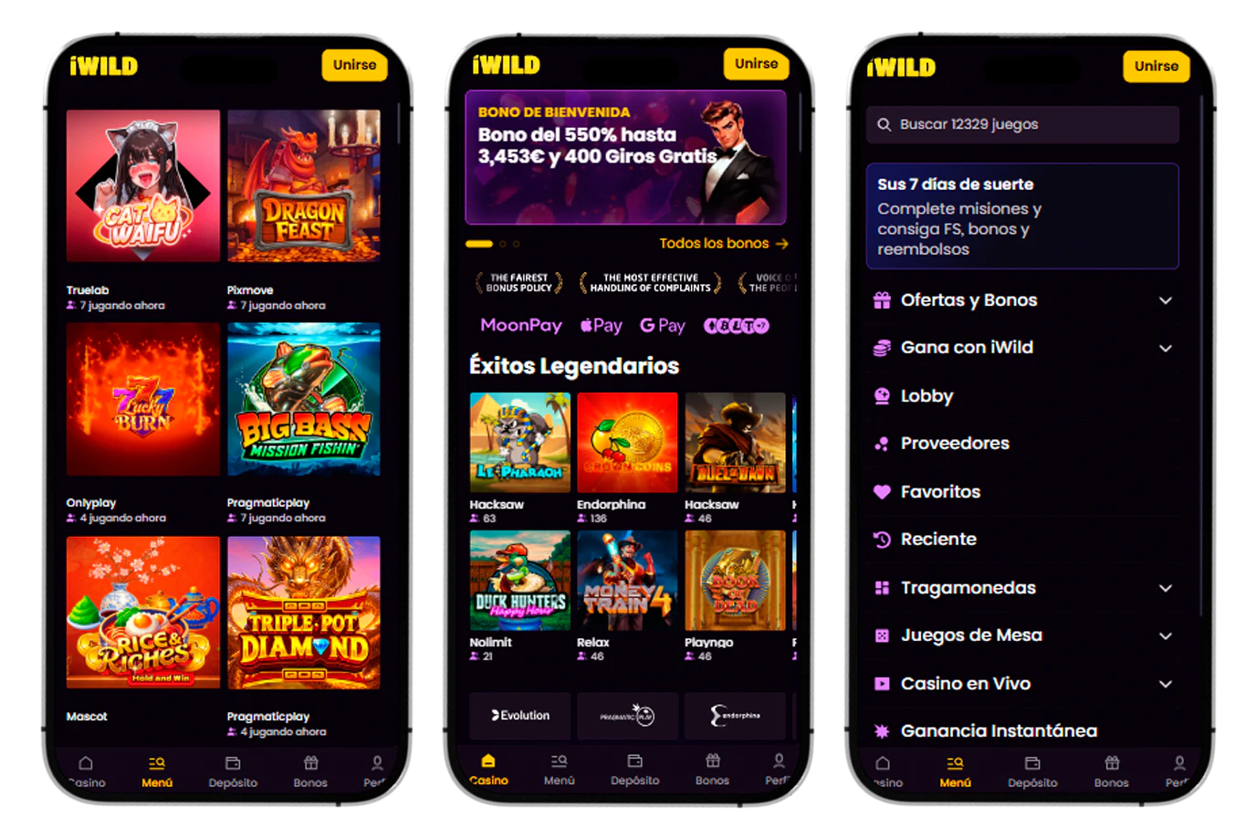 Experiencia de iWild Casino optimizada para smartphones y otros dispositivos móviles